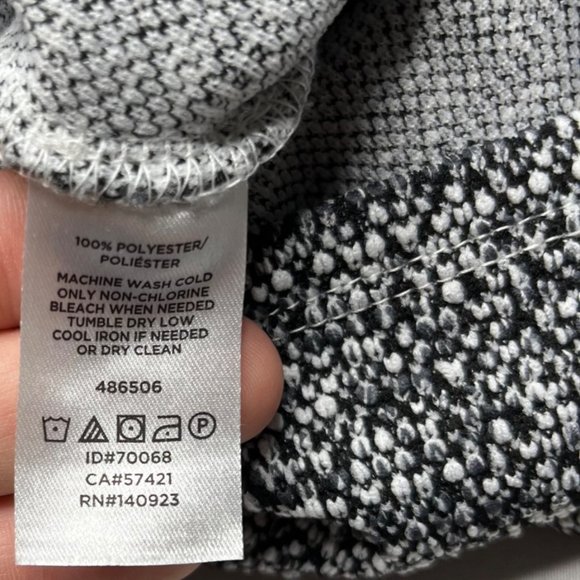 LOFT Tweed Pencil Skirt Womens Black White Speckled Pull On Size XSP - Picture 5 of 9